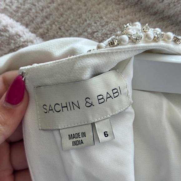SACHIN & BABI Parker White Mini Dress 6 - Picture 8 of 8